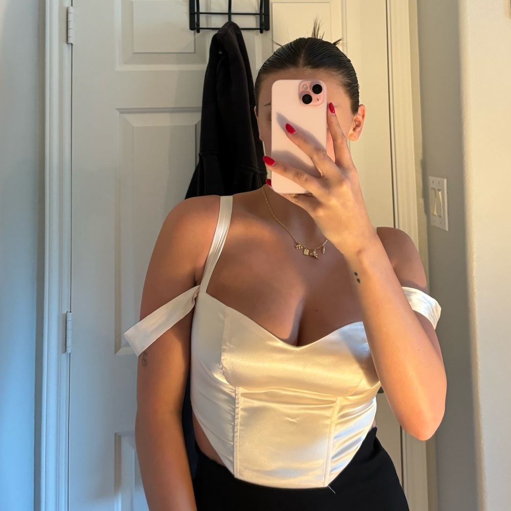 Champagne Off Shoulder Corset